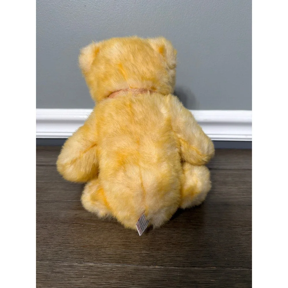 Vintage 1999 Ty Beanie Buddy‎ Butterbeary Bear with Gold Neck Ribbon